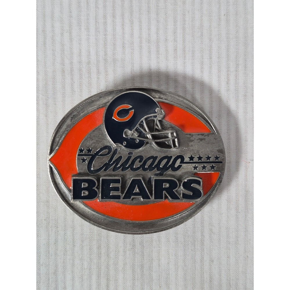 Vtg 1997 Chicago Bears Belt Buckle Siskiyou Limited Edition NFL No 1267/10000